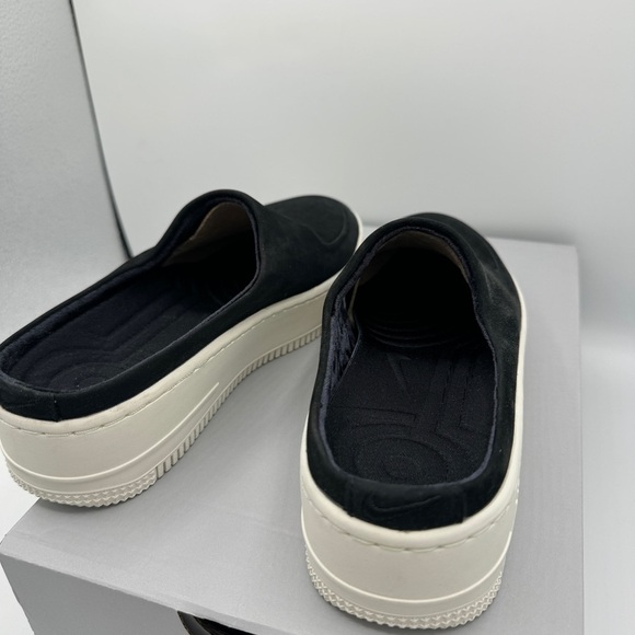 NWT Nike Air Force 1 Lover XX Black Suede Leather Slip On Mule Platform Sneakers - Picture 14 of 16